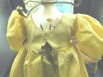 madame alexander yellow dress bows c